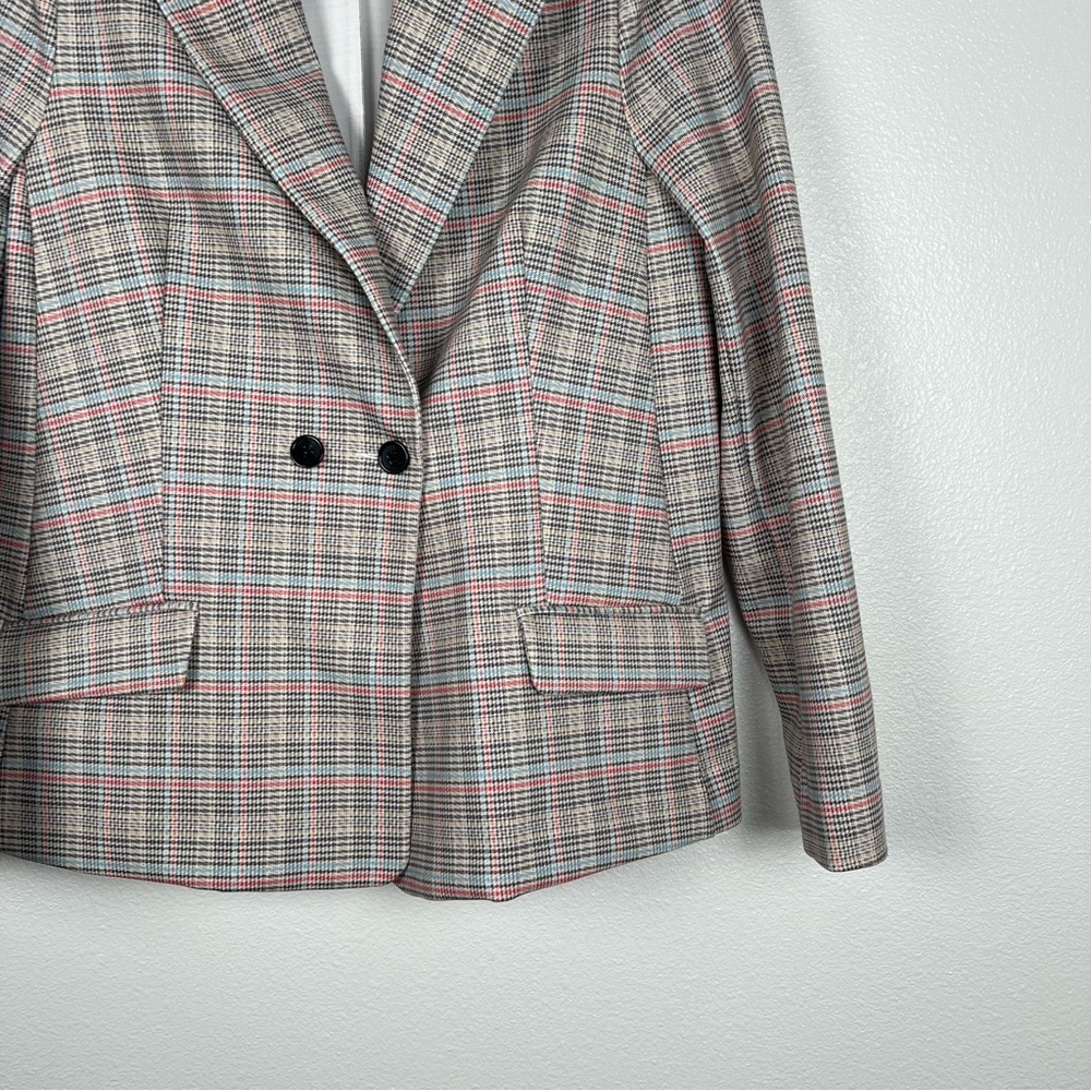 NYDJ Modern Plaid Ponte Knit‎ Blazer Sz M - Picture 5 of 7